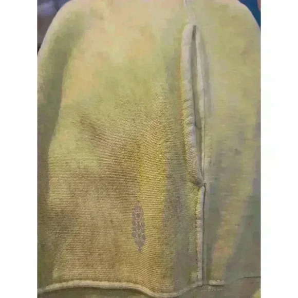 Free People Movement Yellow Side Pockets Crew Neck Long Sleeve Dolman Sweatshirt - Picture 4 of 4